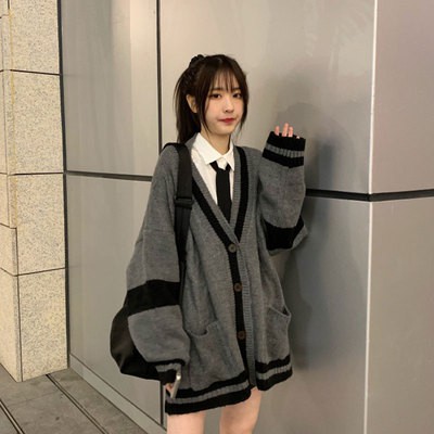 khoác Cardigan kiểu dáng học sinh phong cách hàn quốc Order #007