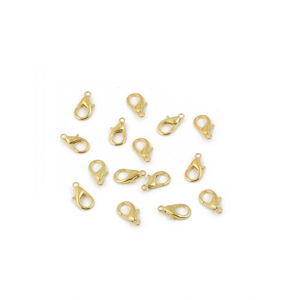 BEADIA Set 100 Móc Tôm Hùm Nhiều Màu Sắc Dùng Làm Trang Sức DIY