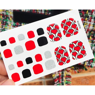 Miếng dán móng chân - Nail Wraps (22 miếng dán khô)