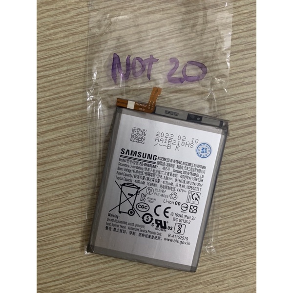 Pin linh kiện cho Samsung Galaxy Note 20, Galaxy Note 20 5G, EB-BN980ABY, 4300 mAh