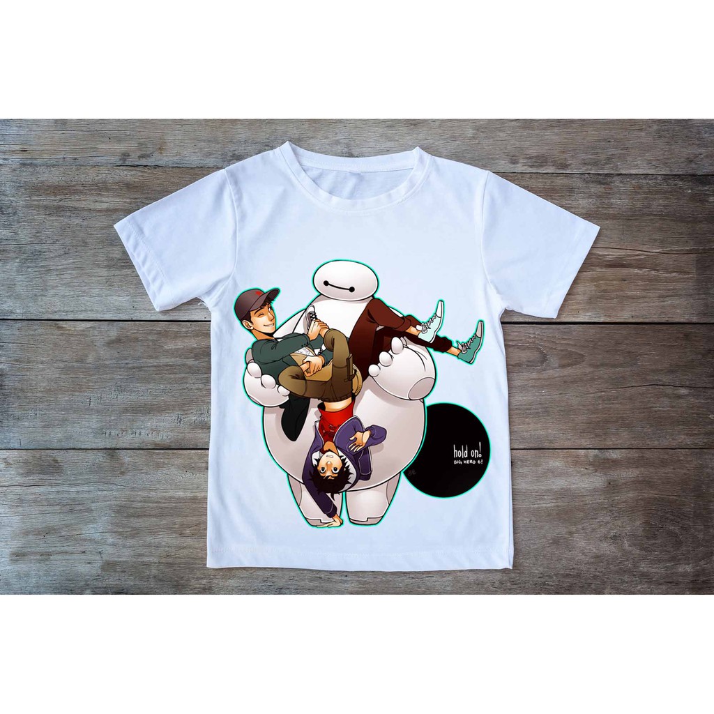 Áo thun in hình Baymax và anh em Hiro