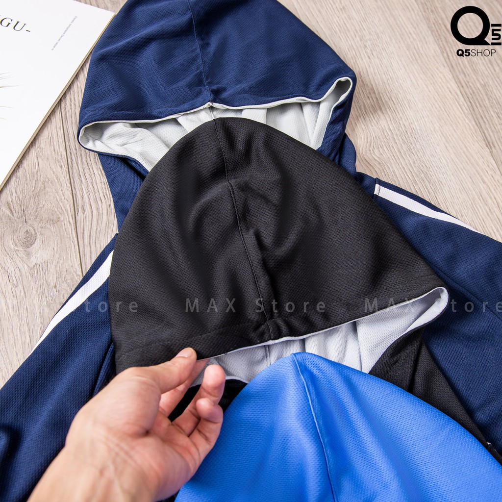 Áo Chống Nắng 2 Mặt, 2 Lớp Thun Lạnh Lỗ Kim Mặc Q5SHOP Chống tia UVF100+