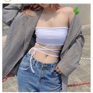 áo ống cột dây có mút ngực - U