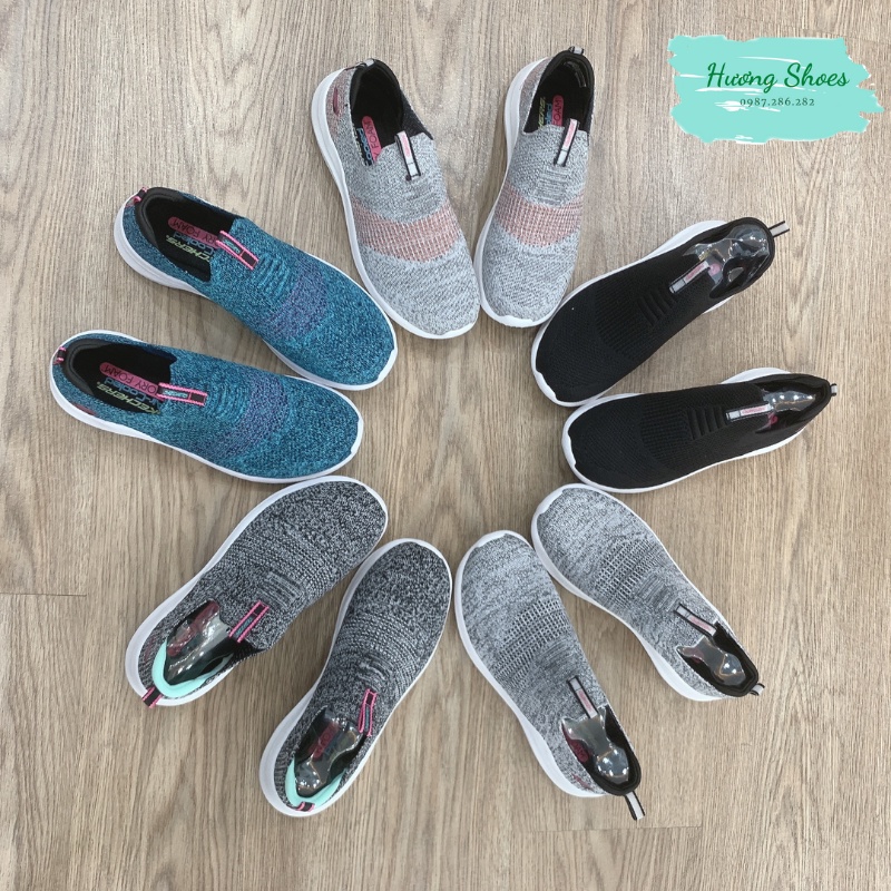 HÀNG XUẤT XỊN - Giày Thể thao Skechers 4 vạch êm mềm nhẹ, thoáng khí, đế chống trơn trượt cho nữ
