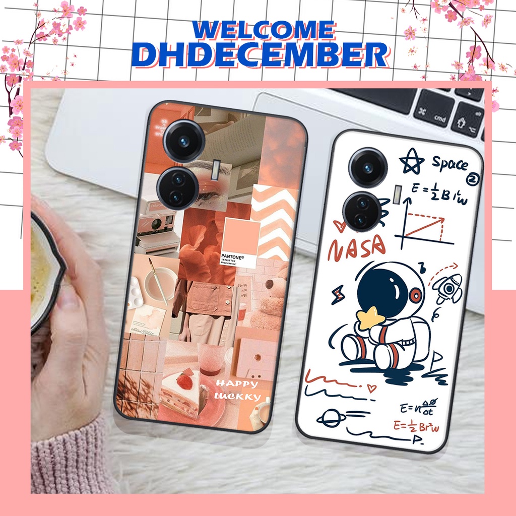 Ốp lưng Vivo Y55 2022 - BẢO VỆ CAMERA in hình nice ,good luck happy ốp xinh viền dẻo đẹp chất