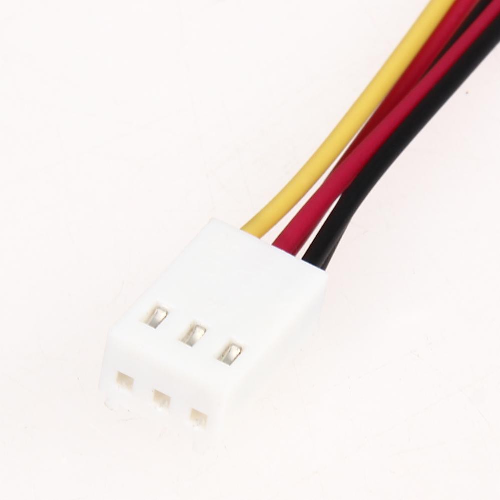 (Dom) Bộ 5 Dây Cáp Chuyển Đổi Từ 12v 3 Pin Female Sang 2 / 3 Pin Male Pc