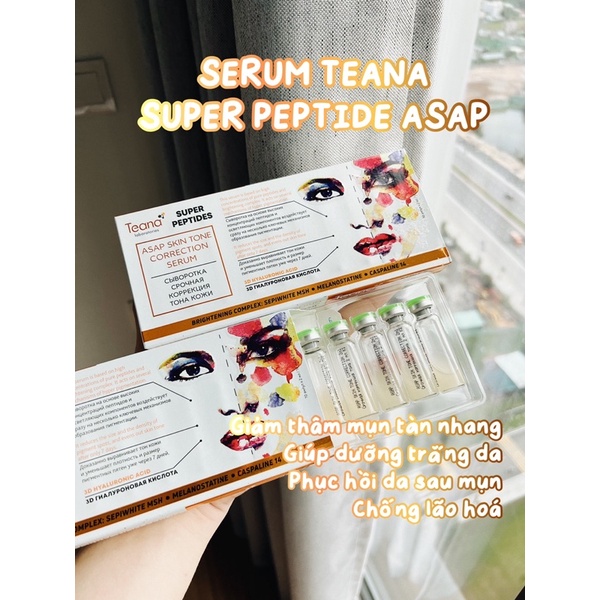 Tinh chất dưỡng giảm thâm Teana Super Petides ASAP SKIN TONE CORRECTION