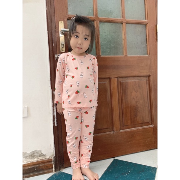 Bộ dài thun lạnh điều hoà bé trai/bé gái (7-17kg)