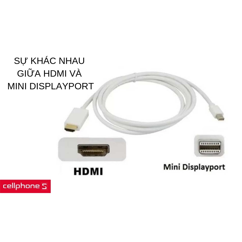 Cáp chuyển Mini Displayport to HDMI Mini Displayport to VGA dùng cho macbook, laptop, màn hình máy chiếu VNET