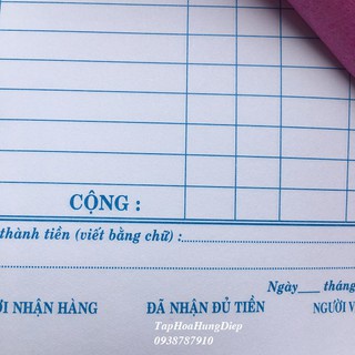 Hóa Đơn Bán Lẻ-Giấy Dầy_Hàng Tốt