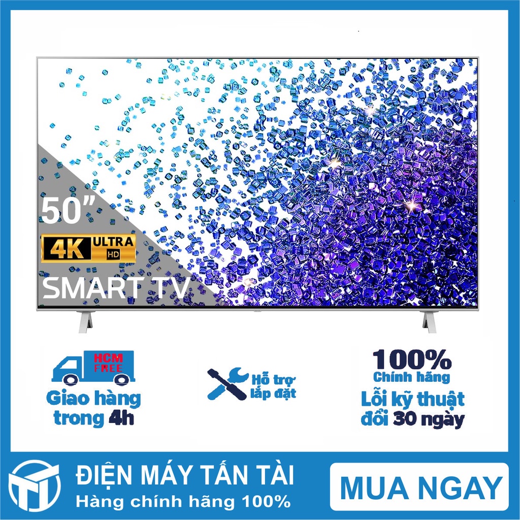 Smart Tivi NanoCell LG 4K 50 inch 50NANO77TPA , Hệ điều hành webOS Smart TV, Remote thông minh - giao hàng miễn phí HCM
