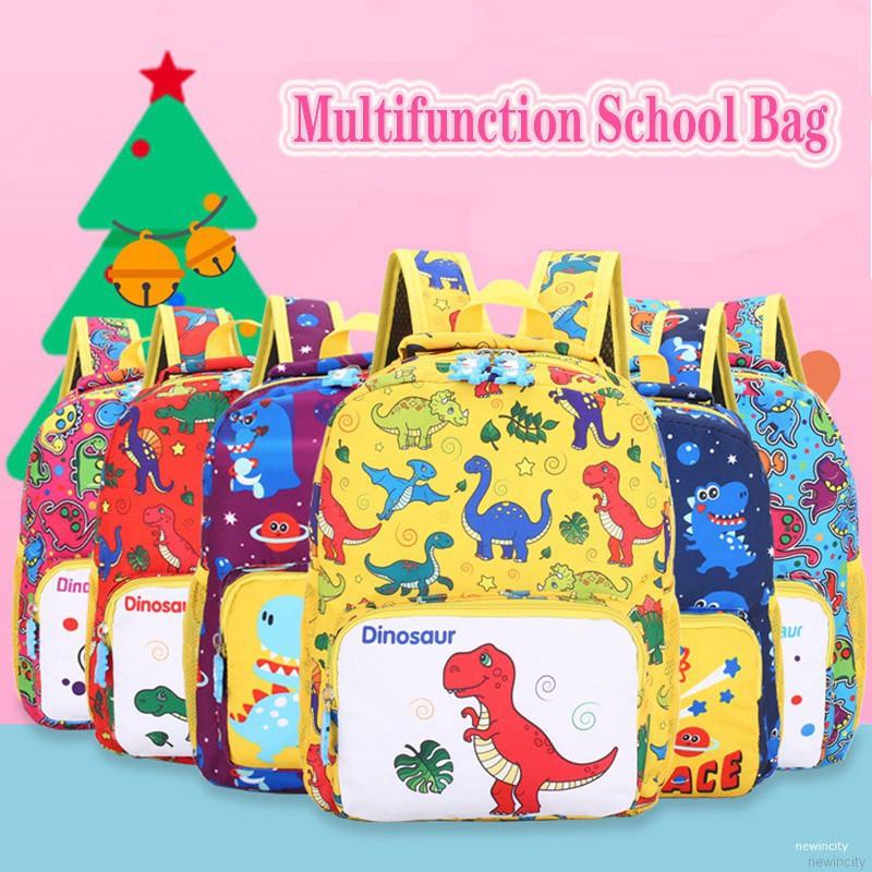 Ba lô đi học hình khủng long cho bé phong cách Hàn Quốc