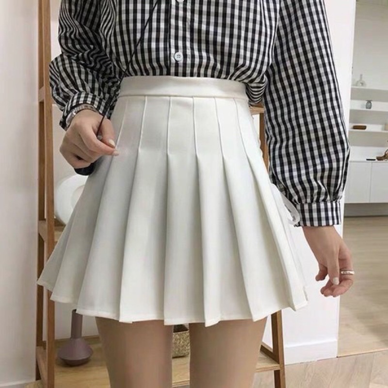 Chân Váy Xếp Li Tennis Dáng chữ a lưng Cao