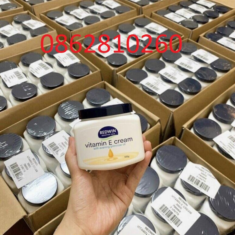 Kem dưỡng vitamin e cream redwin 300g úc chính hãng giúp da mềm mịn sáng bóng hết khô nứt nẻ