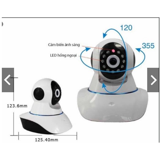 camera IP hồng ngoại 360 độ