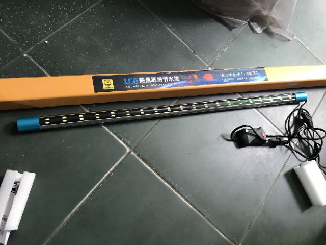 [Mã PET50K giảm Giảm 10% - Tối đa 50K đơn từ 250K] Đèn led 2 hàng bóng cho hồ cá 55cm/75cm/92cm