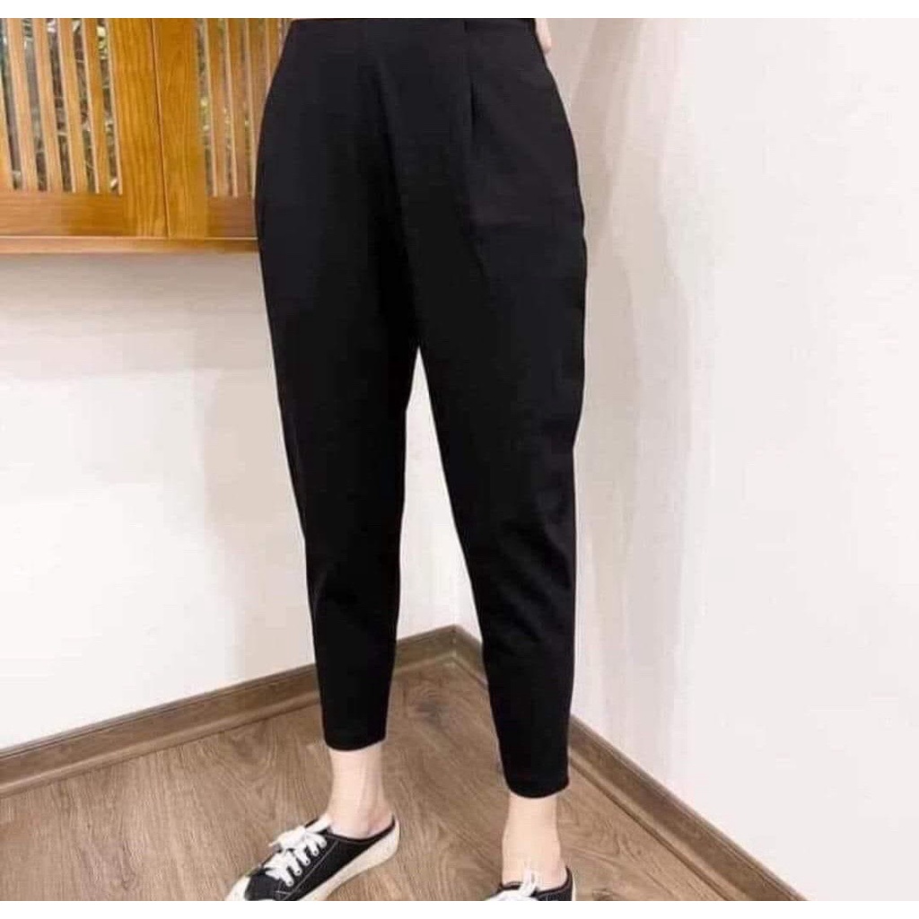 Quần vải Baggy umi hàn l1,đảm bảo không cắn,không xù,lên from chuẩn-Minxy shop