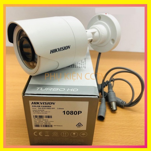 Trọn Bộ Camera 5/6/7/8 Mắt Hikvision 2Mp DS-2CE16B2-IPF FULL HD 1080P, Đầu DS-7108HGHI-F1 Full Phụ Kiện Lắp Đặt