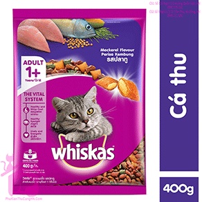 Thức ăn hạt khô cho mèo trưởng thành Whiskas adult túi 1,2kg