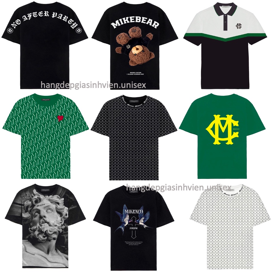 🔥Hot🔥 Áo thun MIKENCO 23 mẫu Trend Hè kiểu dáng unisex cộc tay cổ tròn cho nam nữ