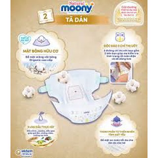 Bỉm moony natural đủ size nb63 s58 m48 l36 l38 xl32 nội địa nhật bản cho - ảnh sản phẩm 6