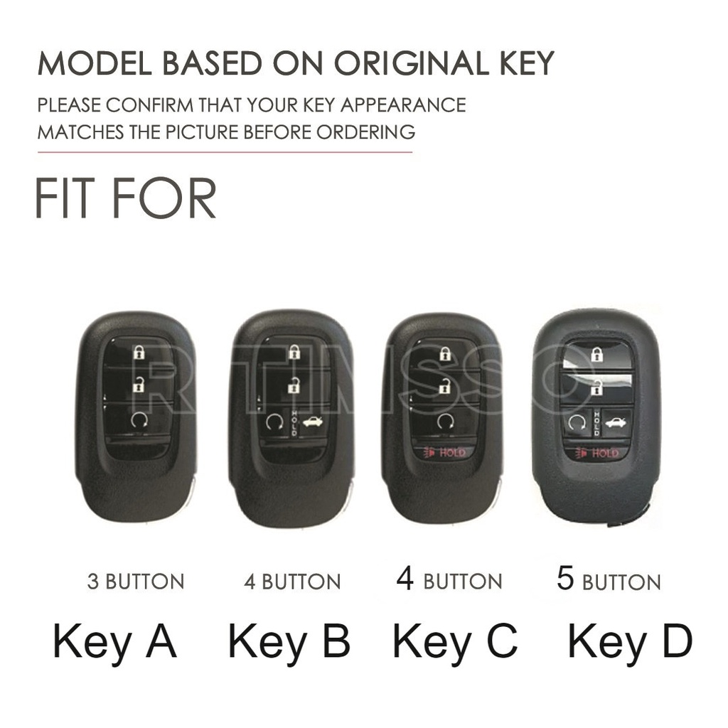 Vỏ Bọc Chìa Khóa Điều Khiển Từ Xa Bằng Hợp Kim + Tpu Cho Xe Hơi Honda Civic 2022