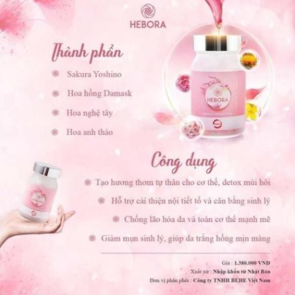 VIÊN UỐNG TỎA HƯƠNG CƠ THỂ HEBORA NHẬT BẢN | BigBuy360 - bigbuy360.vn