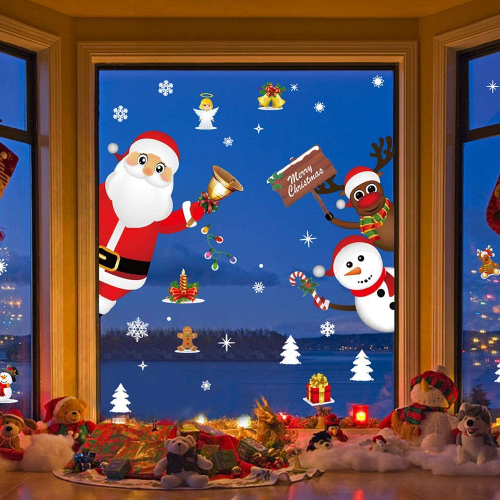 Miếng Dán Trang Trí Giáng Sinh Dễ Thương