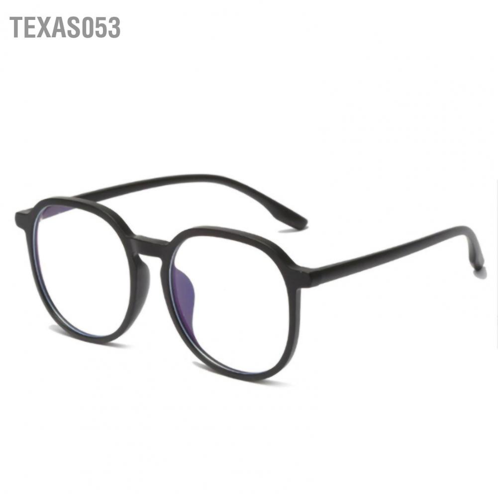Texas053 Kính khung lớn Block Blue Light 0 Diopter chơi game cho quý cô thời trang