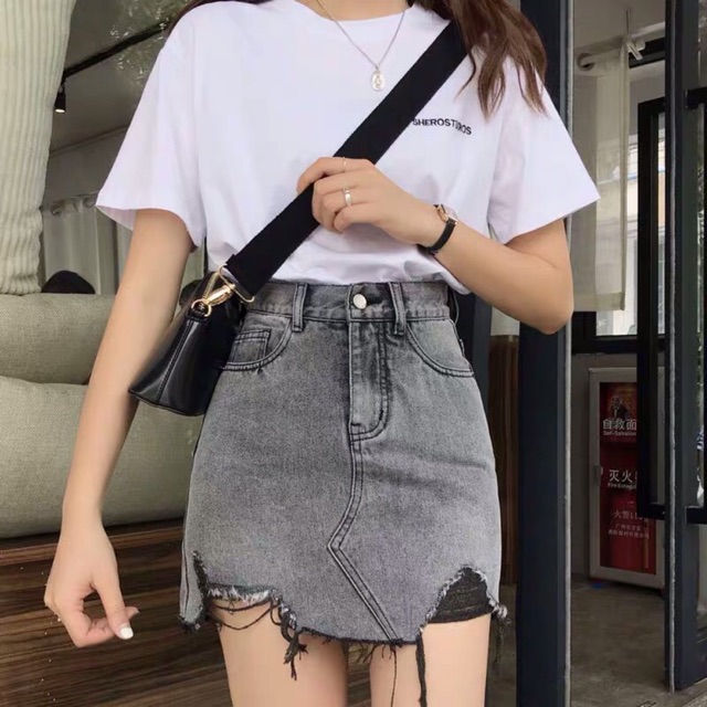 [ORDER] Các mẫu chân váy jeans cá tính