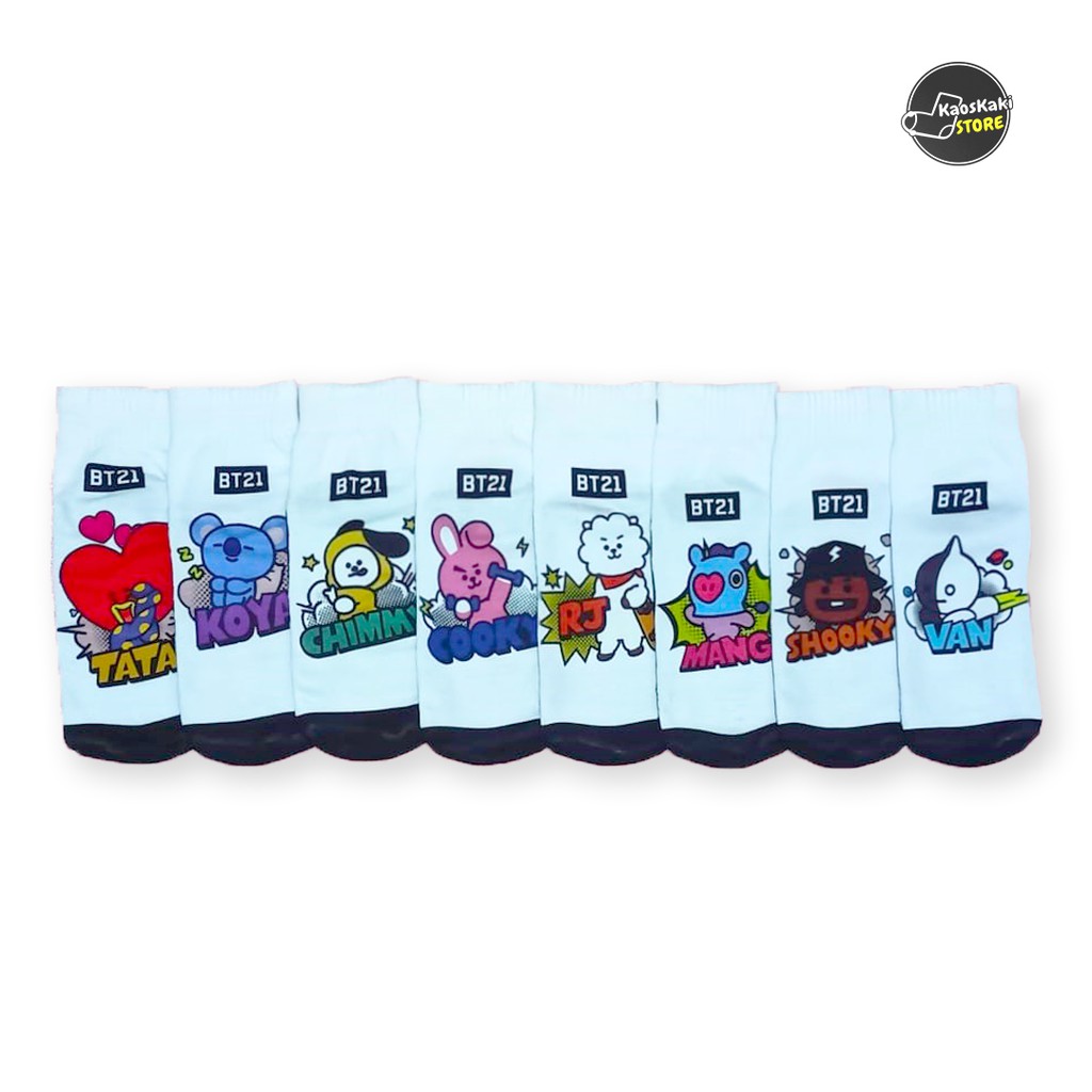 Áo Thun In Hình Các Nhân Vật Bt21 Của Bts Thời Trang