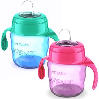 Bình tập uống có vòi mềm Philips Avent 200ml cho bé từ 6 tháng