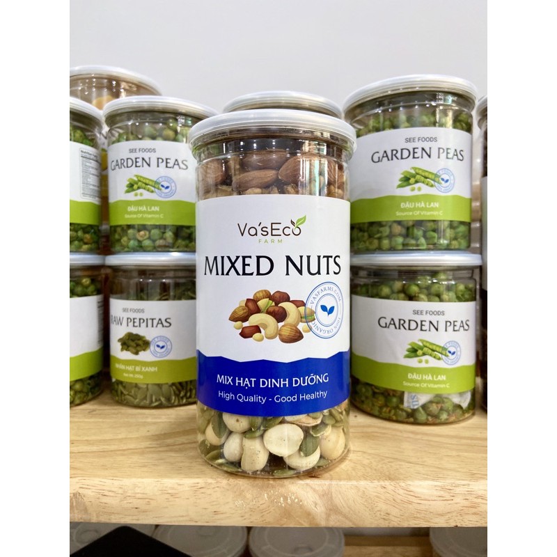 MIX NUTS 500G ĐÃ TÁCH VỎ - Nhân Mắc ca, Hạnh nhân lõi, Óc chó, Hạt điều, bí xanh | BigBuy360 - bigbuy360.vn