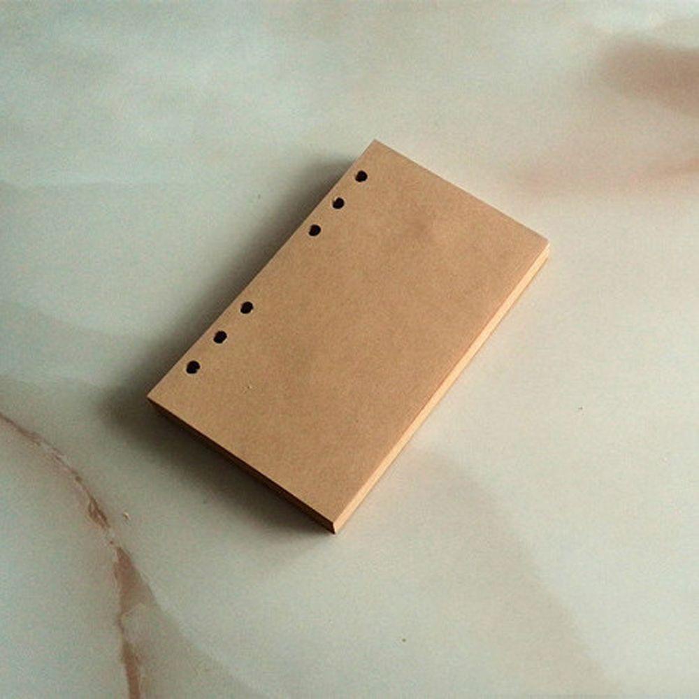 AUGUSTINA Set 80 Tờ Giấy Kraft Làm Sổ Nhật Ký / Kế Hoạch Bên Trong