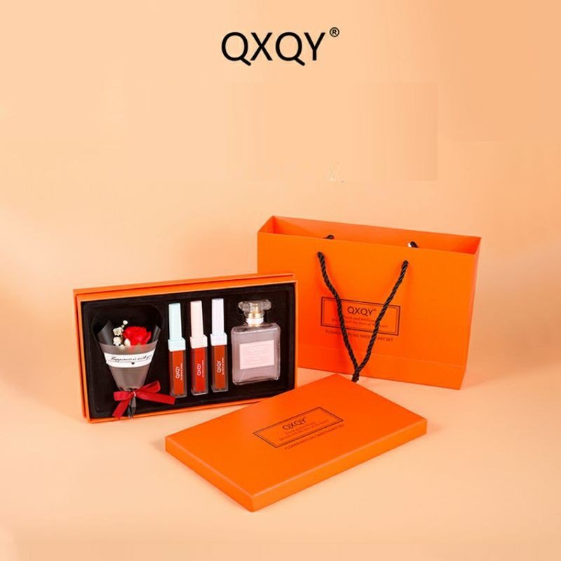 Bộ quà tặng son nước hoa QXQY - Bộ quà tặng bạn gái cao cấp ý nghĩa ngày kỉ niệm, lễ tình nhân