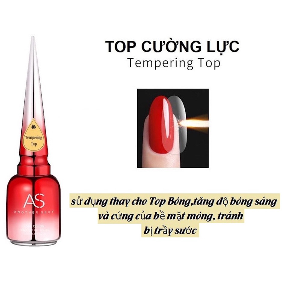Top Cướng Lực AS Chai Đỏ 15ml Chính Hãng - Sáng Bóng Và Cứng Móng hơn