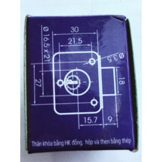 Khoá tủ Việt Tiệp 03201