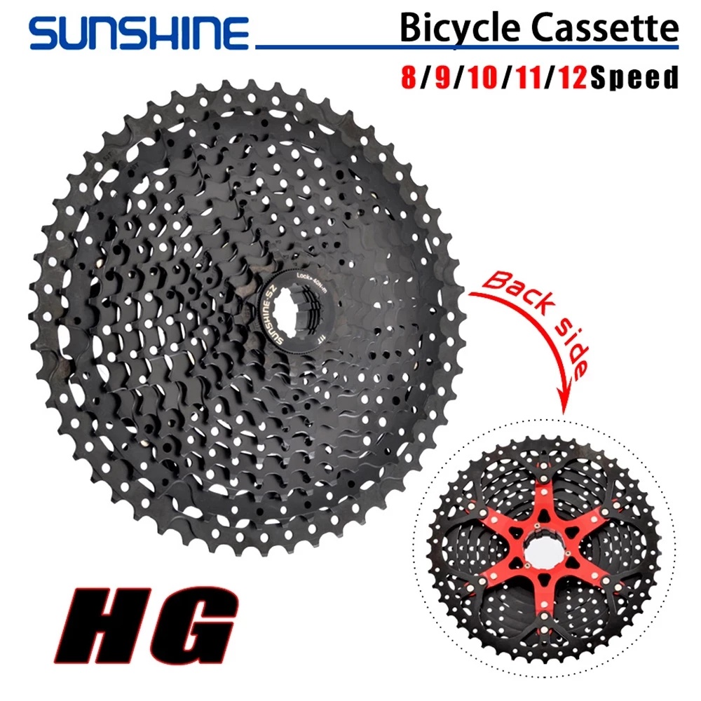 Líp Xe Đạp Màu Đen 11S 12S MTB 11V 12V 42 / 46 / 50T 52T Cho Deore M6000 M6100 SRAM