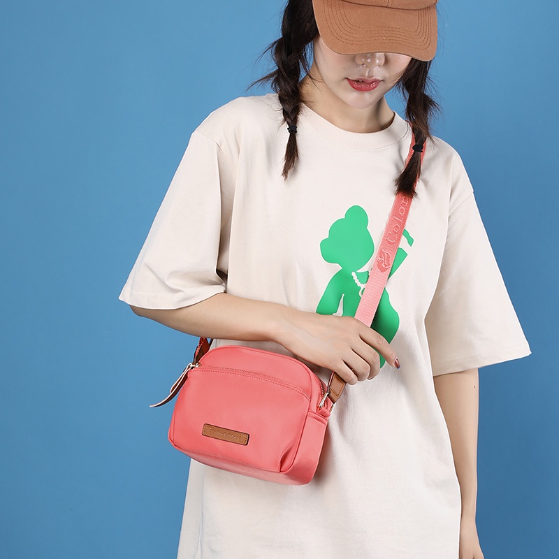 Túi Đeo Chéo Vai Bằng Vải nylon Chống Nước Thời Trang Nhiều Màu Sắc Dành Cho Bạn Gái