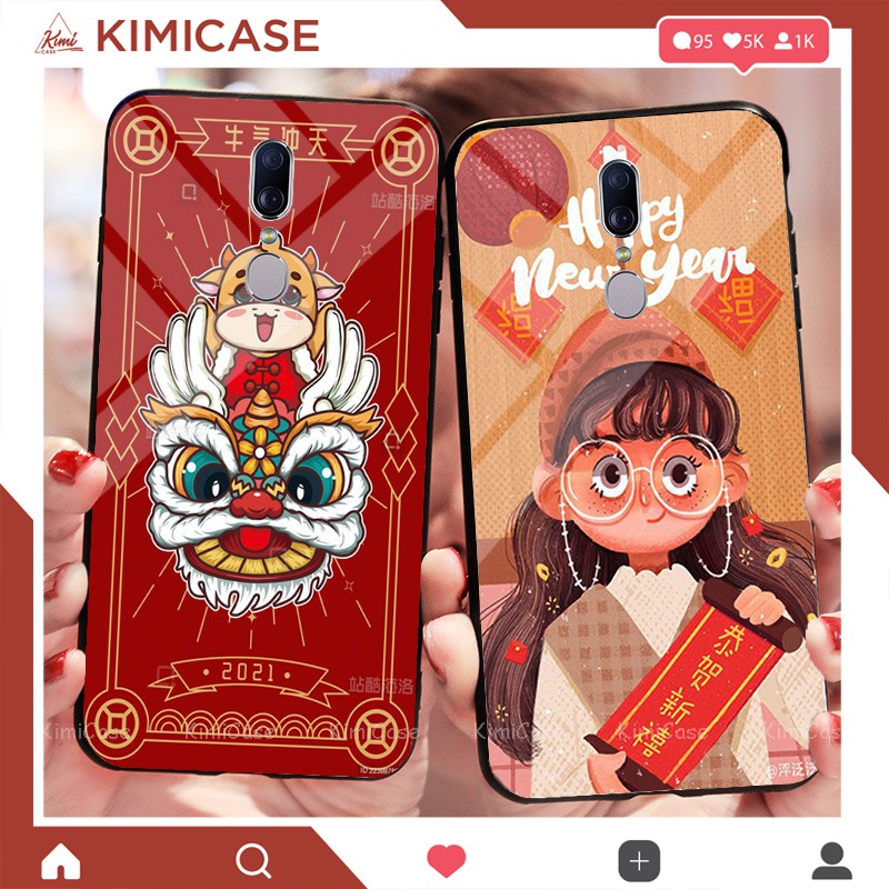 ỐP OPPO F11, F11 PRO , K3 / REALME X , R17PRO THẦN TÀI LƯNG KÍNH