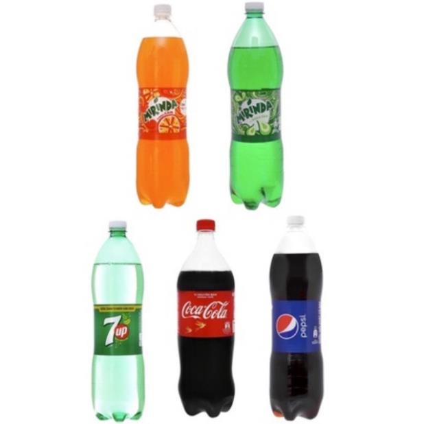 Nước ngọt chai 1,5L Coca,Pepsi, 7Up, Mirinda Cam, Mirinda Soda Kem, Fanta Cam