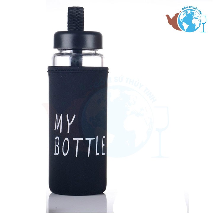 Bình nước thủy tinh MY BOTTLE có VỎ BỌC