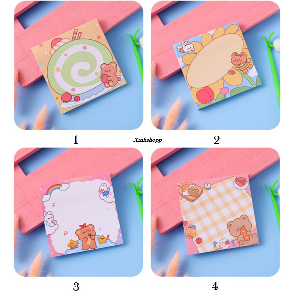 Tập Giấy Nhớ Sunshine Bear 80 Sheet