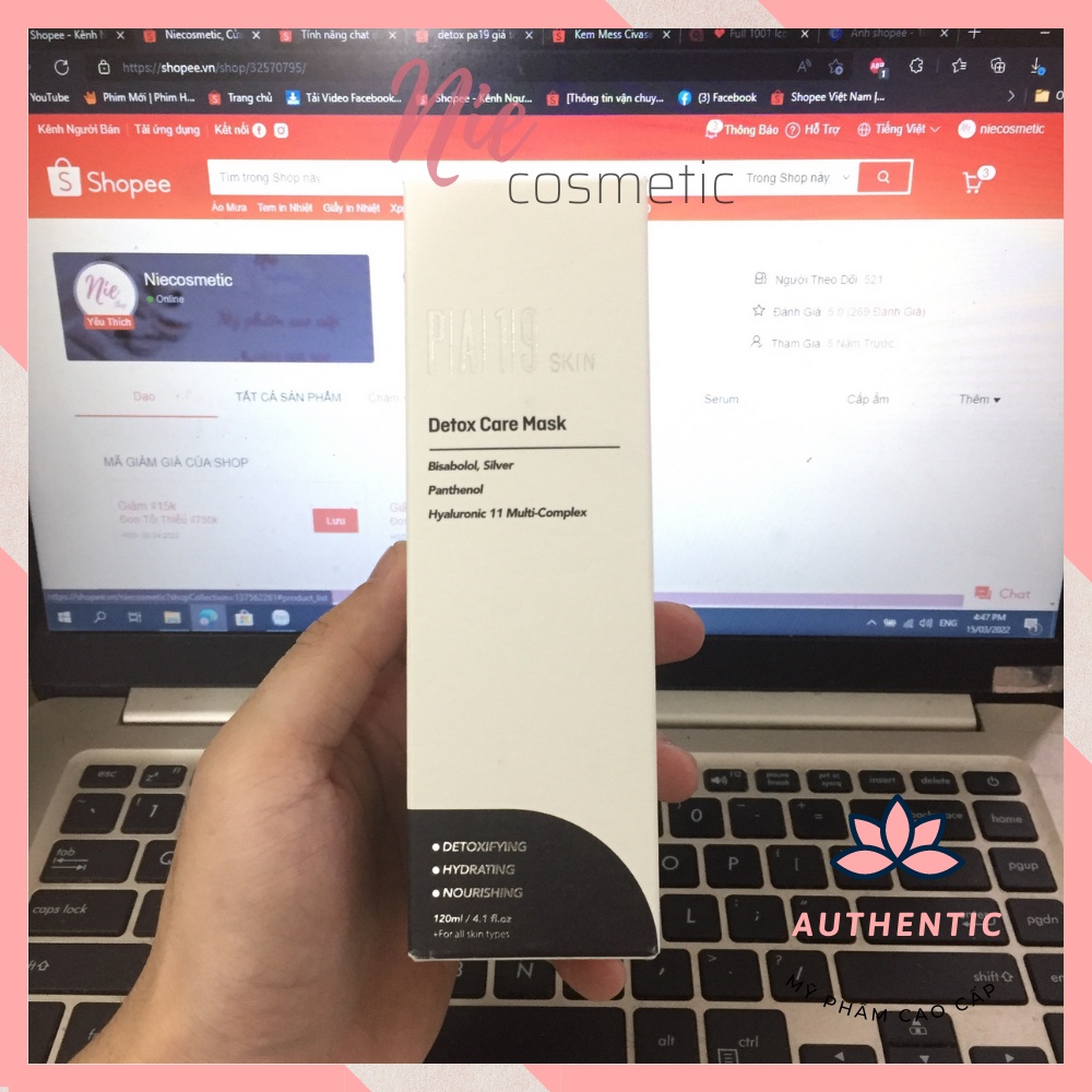 Detox care mặt nạ PA19 thải độc cực kì hiệu quả 120ml