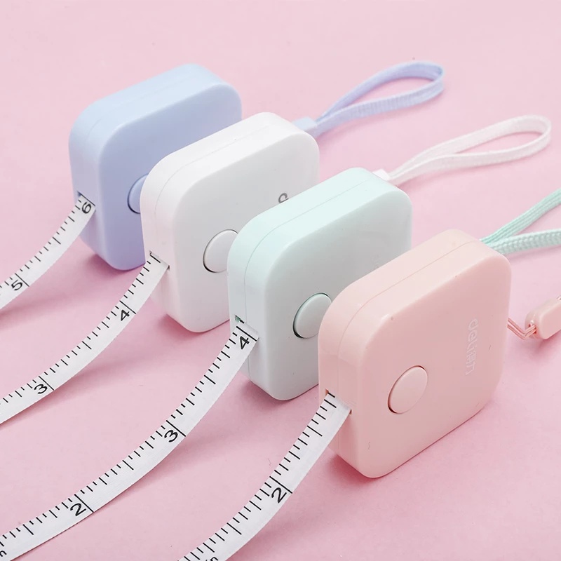 Thước dây hình vuông dài 1.5m nhiều màu sắc tiện lợi