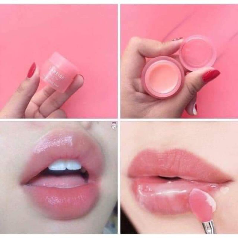 Ủ môi laneige size mini bùa yêu cho nàn môi của bạn nữ, son dưỡng màu hồng