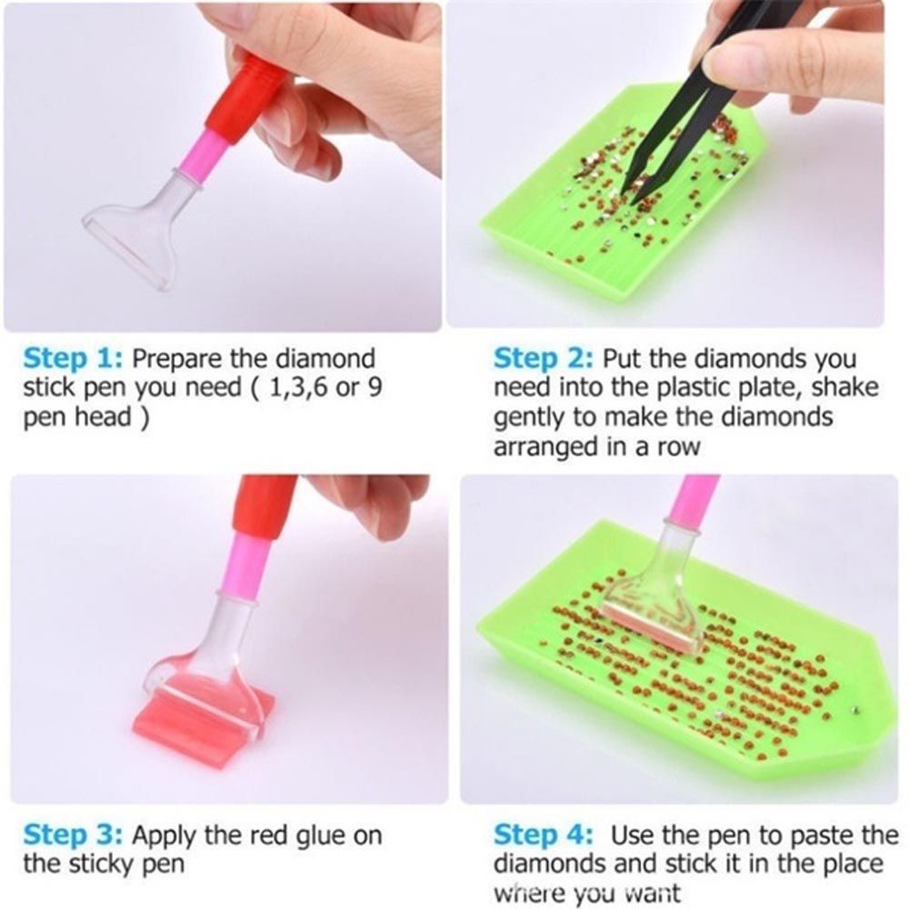 Bộ 40 / 42 Dụng Cụ Làm Tranh Đính Đá Thủ Công Diy