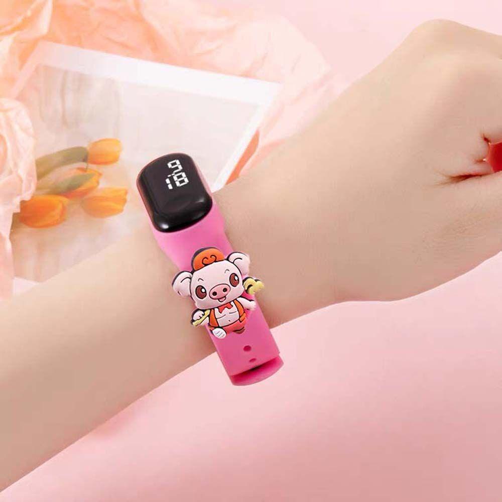 Mocho Đồng Hồ Đeo Tay Kỹ Thuật Số Chống Thấm Nước Hình Phi Hành Gia Mèo Gấu Bông