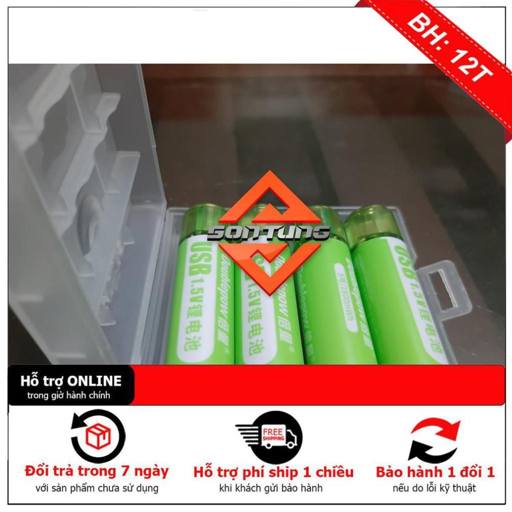 [BH12TH] Pin khô không chì AA (pin tiểu) duoblepow sạc trực tiếp cổng usb 5V dung lượng cao 1800mah tái sử dụng