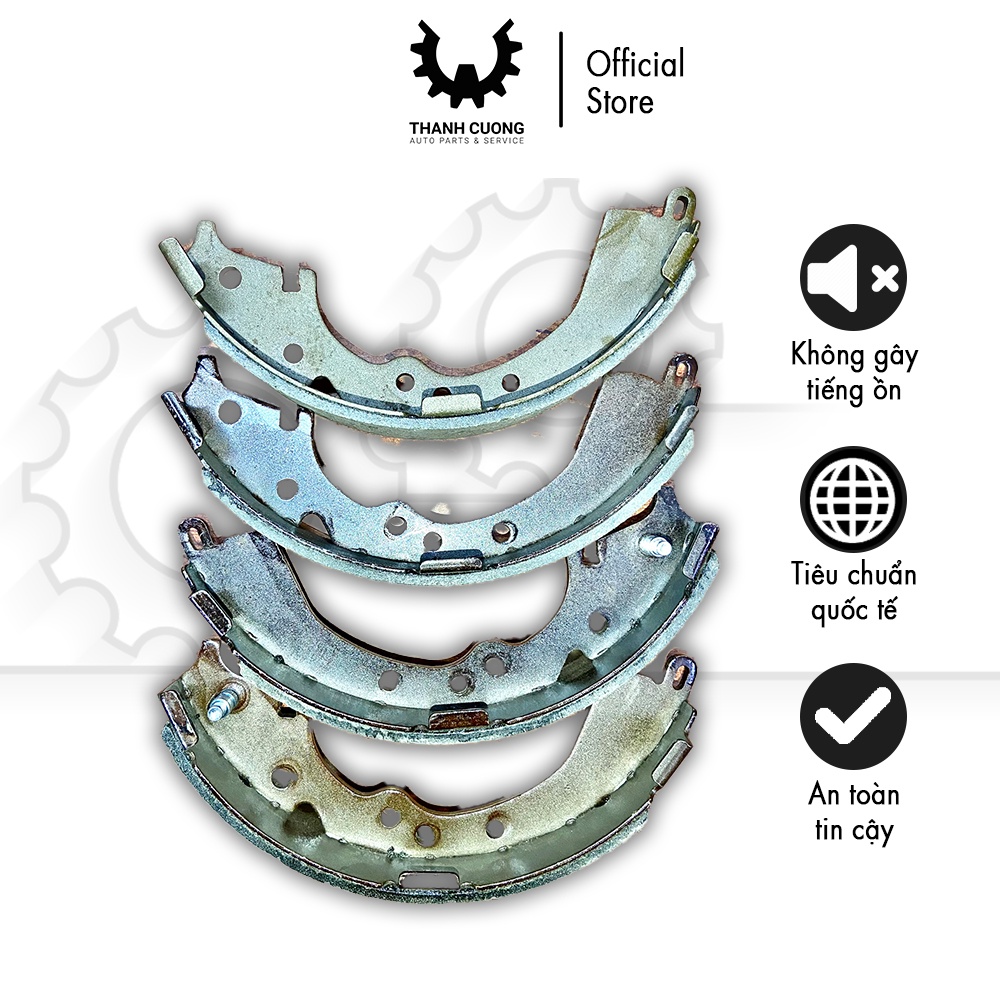 Bố thắng sau Innova đời 2005 - 2016 MK K2335, Má phanh sau MK Nhật Bản độ mài mòn thấp, chịu nhiệt t